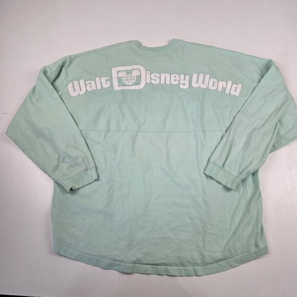 Disney Parks Spirit Jersey Shirt Size 2XL Turquoise Disney World Crewneck - Picture 1 of 14